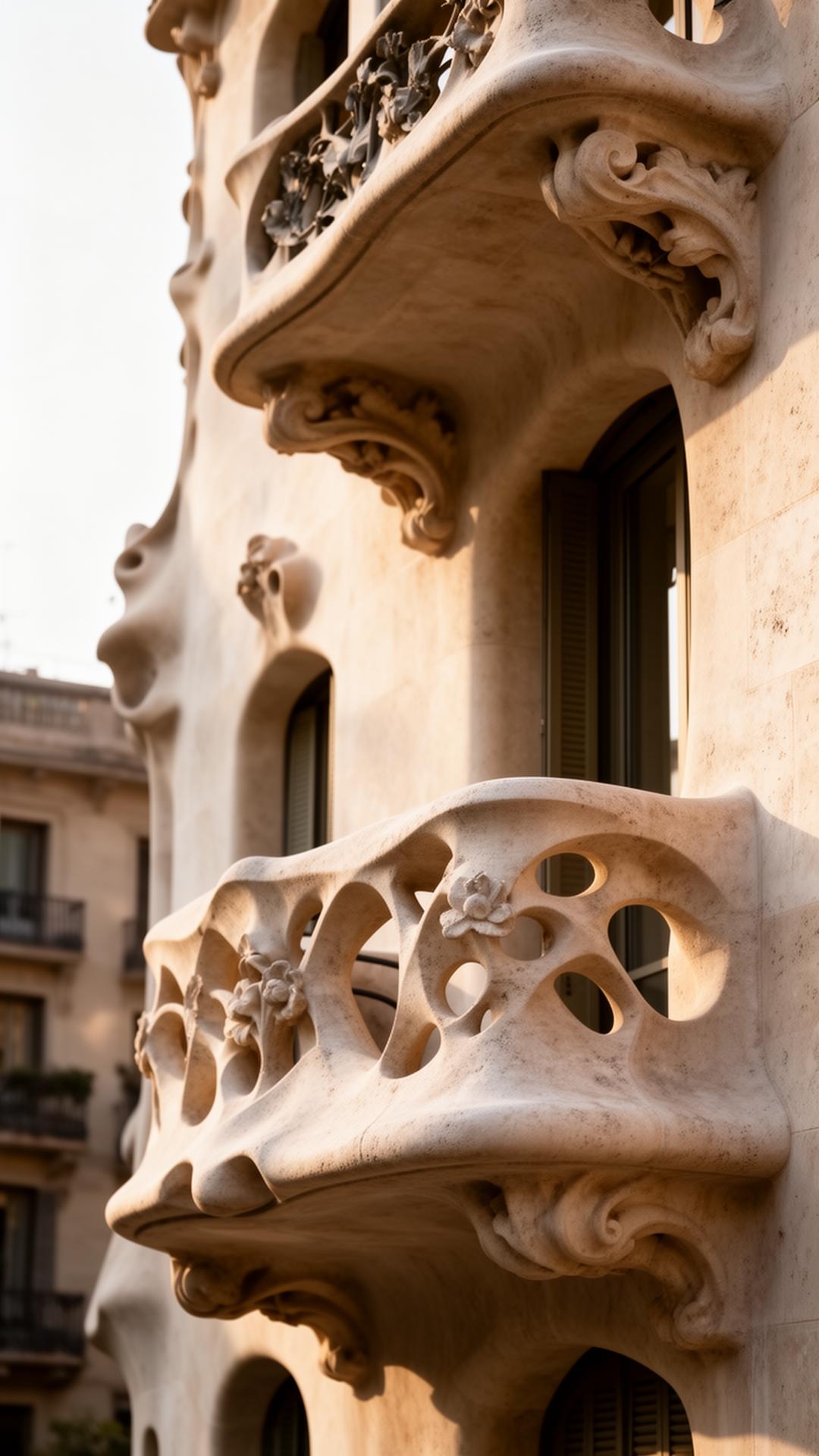 Modernist facade detail